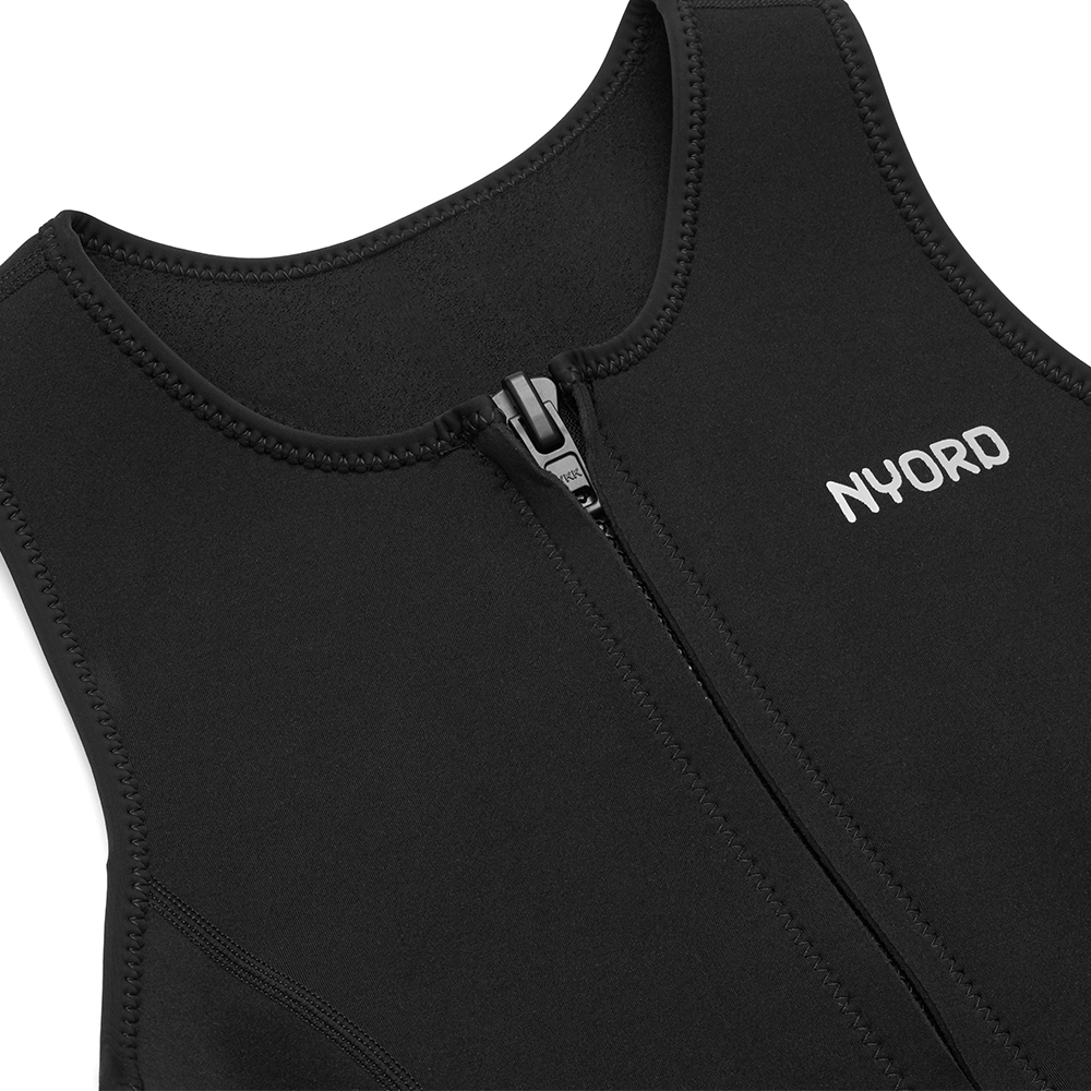 2025 Nyord Womens Tempus 2/2mm Front Zip Long Jane Wetsuit N04BA00012 - Black